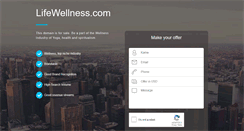 Desktop Screenshot of lifewellness.com