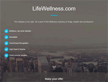 Tablet Screenshot of lifewellness.com